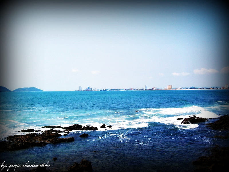 Mazatlan II, beach, ocean, sky, sea, blue, HD wallpaper