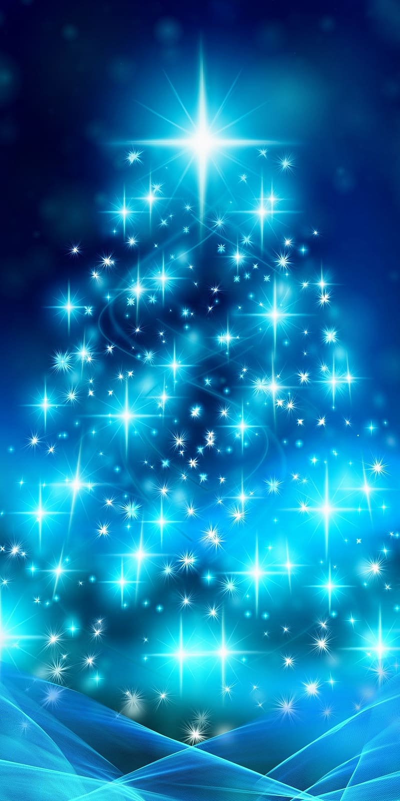 Christmas tree, bokeh, abstraction, . iphone christmas, Christmas ...