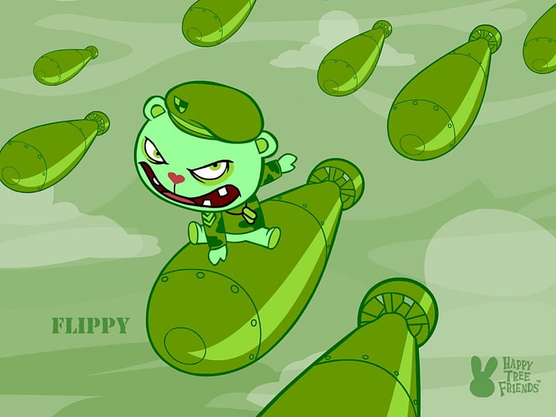Flippy, funny, cartoon, happy tree friends, HD wallpaper | Peakpx