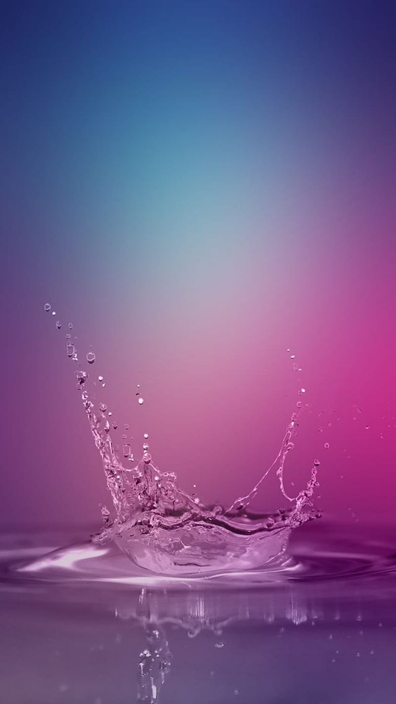 Waterdrop, purple, water, HD phone wallpaper