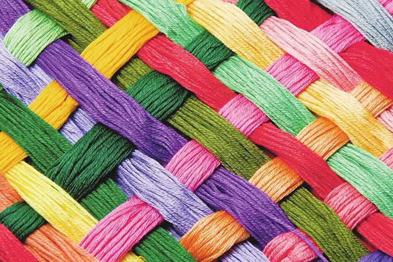 Woolen Art, abstract, colorful, desenho, rainbow, silk, skill, weave, HD wallpaper