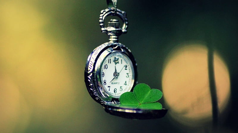 Luck will appear at Dawn, luck, abstract, watch, time, HD wallpaper