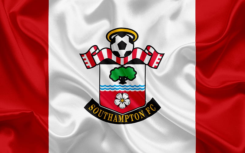 Southampton, Football Club, Premier League, football, United Kingdom, England, Southampton emblem, logo, English football club, HD wallpaper