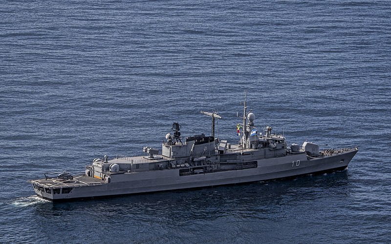 ARA Almirante Brown, D-10, destroyer, Argentine Navy, argentine warship, seascape, HD wallpaper