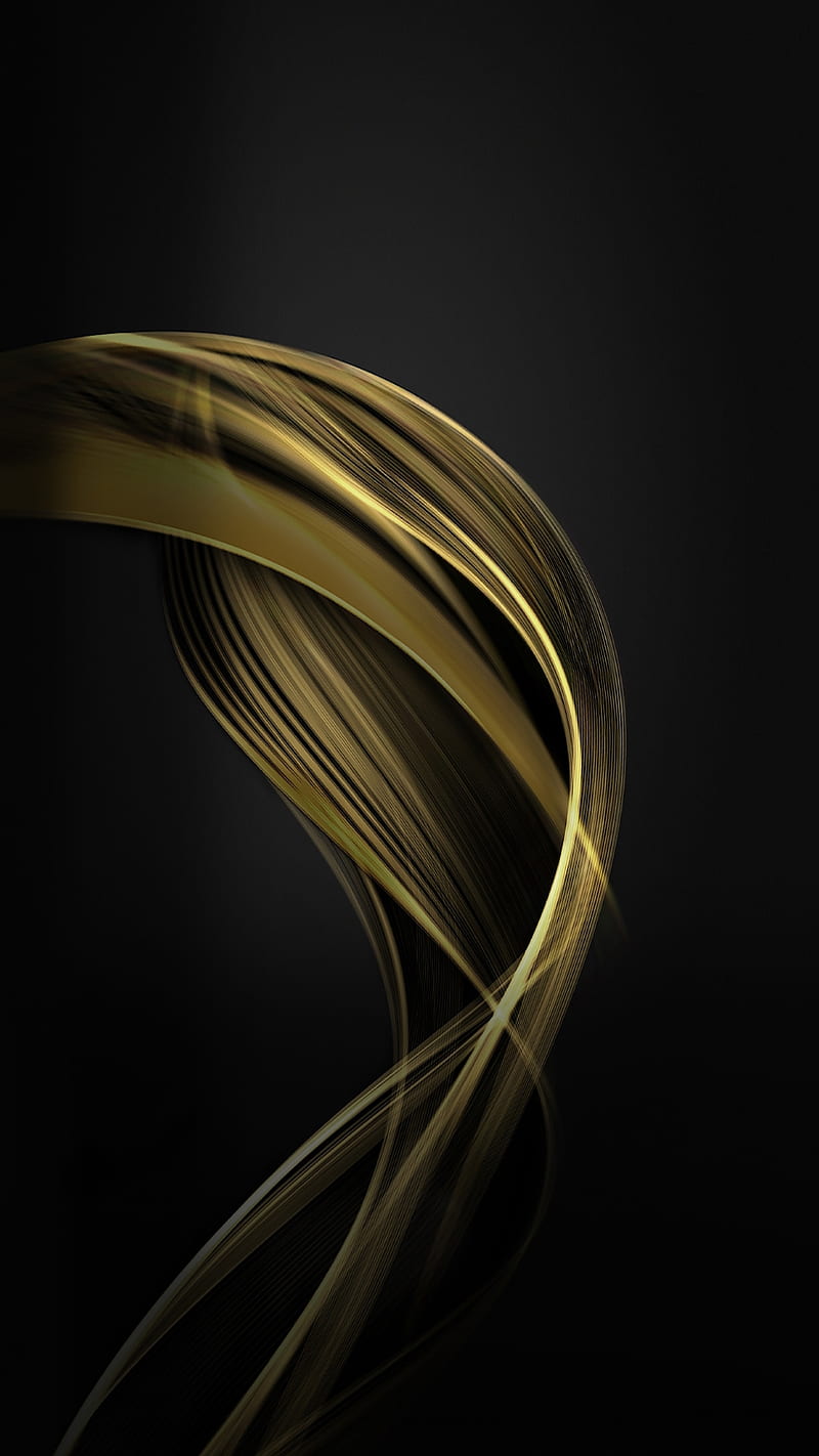 Abstract, beauty, black, brown, gold, s7, HD phone wallpaper