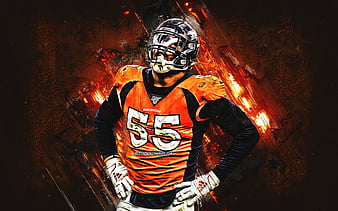Jake Butt, Denver Broncos, NFL, american football, portrait, orange ...