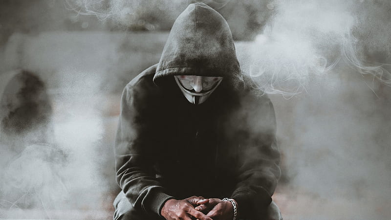 Anonymus Guy Smoke , anonymus, mask, artist, artwork, digital-art, HD wallpaper