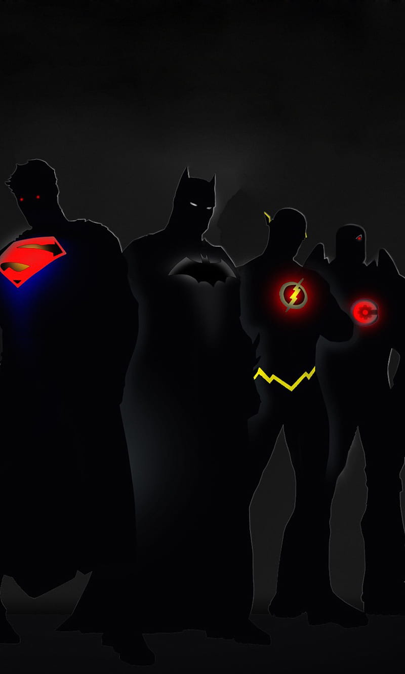Justice League, 2014, abstract, batman, black, movies, superman, HD phone  wallpaper | Peakpx