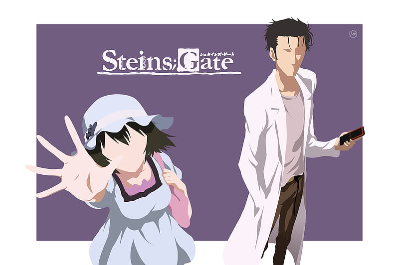 Anime, Steins;Gate, Mayuri Shiina, Rintaro Okabe, Vector, HD wallpaper