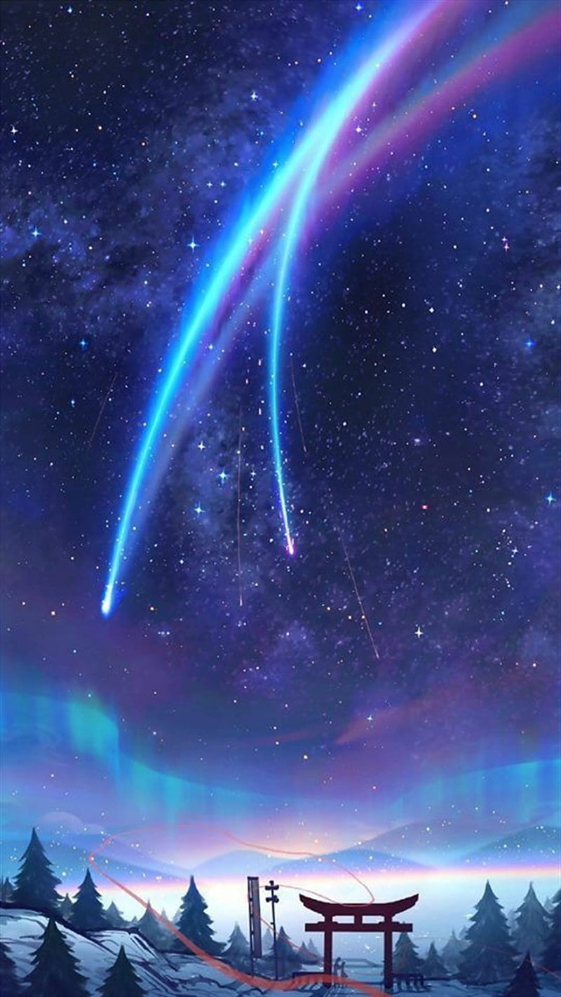 Kimi No Na Wa Animation Anime China Japone Space Star Stars Hd Mobile Wallpaper Peakpx