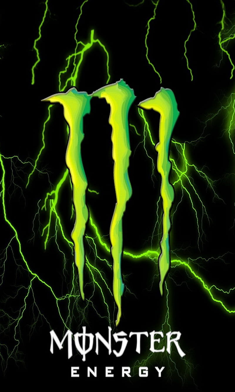 Monster Energy, abstract, logo monsters, HD phone wallpaper