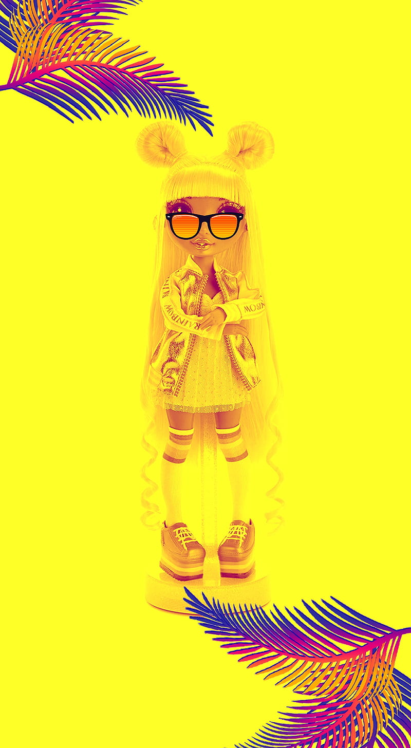 HD   Sunny Madison Doll Rainbow High Retrowave Yellow 