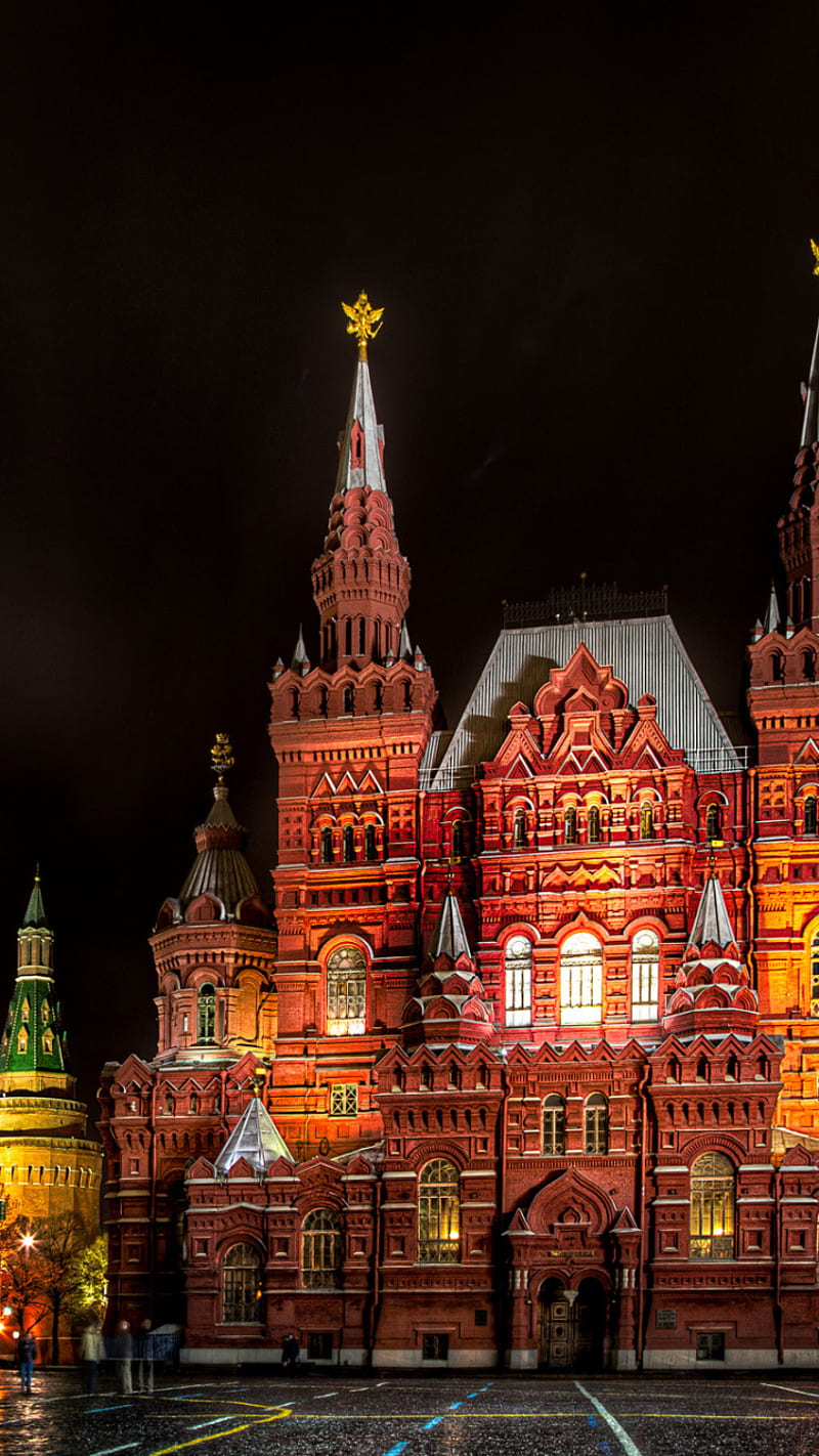 Historical Museum, moscow, red square, st nicholas tower, HD phone wallpaper
