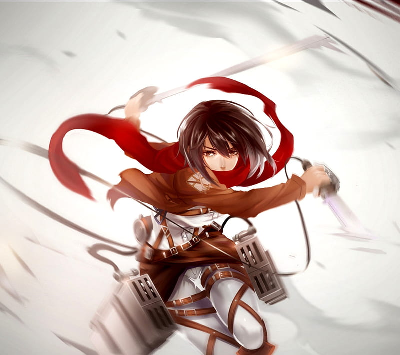 Mikasa, anime, snk, HD wallpaper