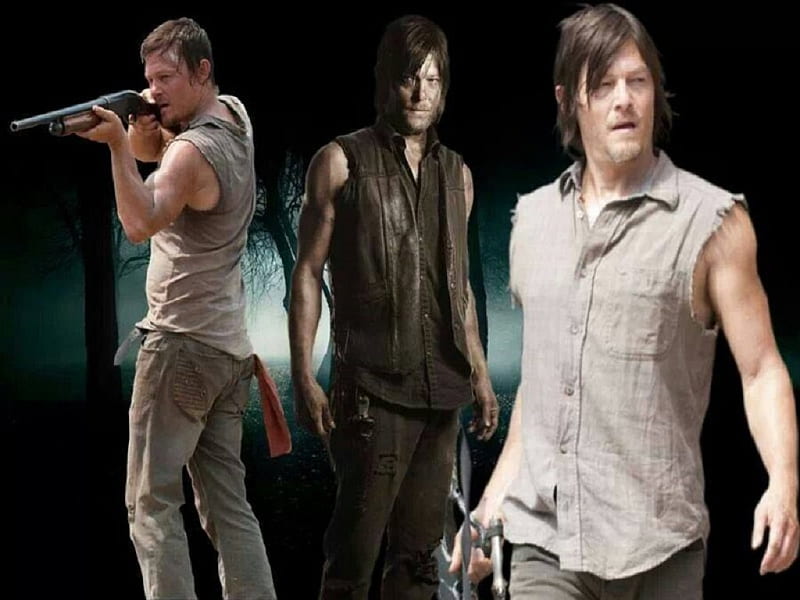 Transformation of Daryl Dixon, Entertainment, Norman Reedus, TV series, The Walking Dead, Daryl Dixon, actor, HD wallpaper