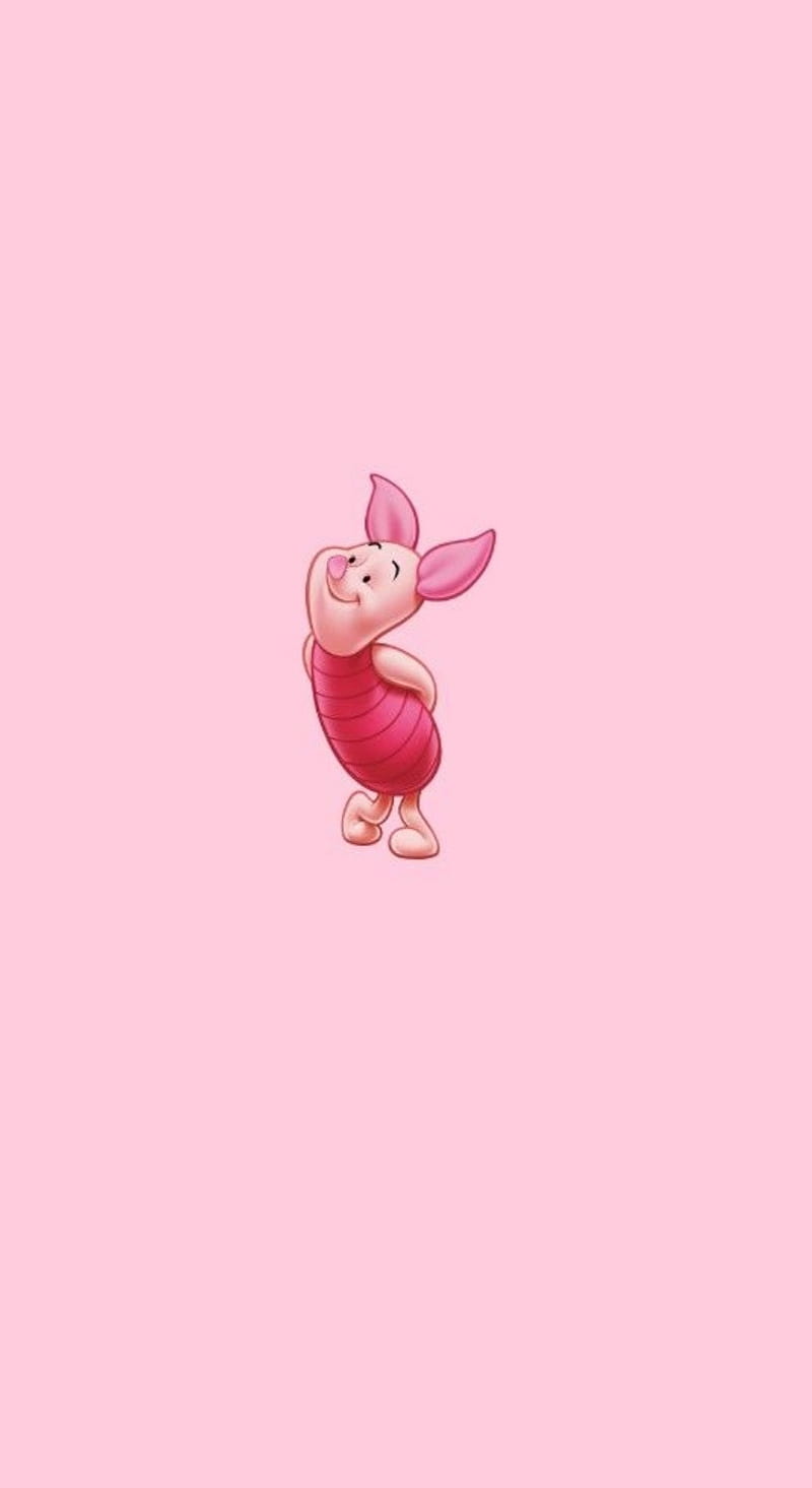 piglet cute , kawaii, pink, winnie the pooh, HD phone wallpaper