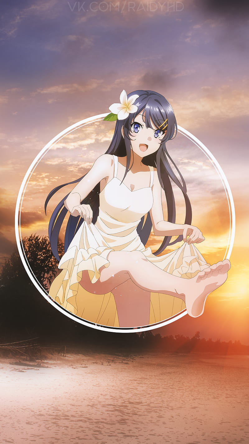 anime girls, anime, -in-, Seishun Buta Yarō wa Bunny Girl-senpai no Yume wo Minai, Sakurajima Mai, HD phone wallpaper