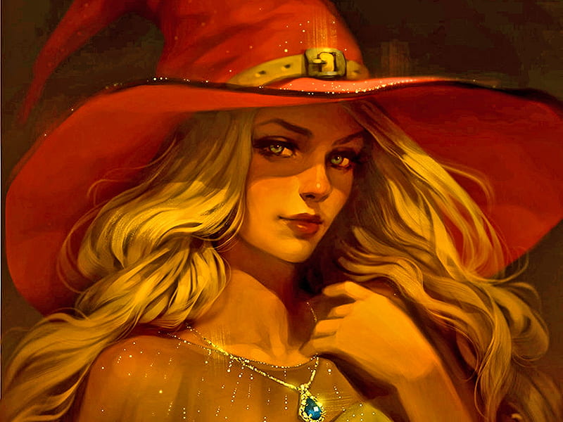 Charm Spell, witch, fantasy, magic, halloween, HD wallpaper