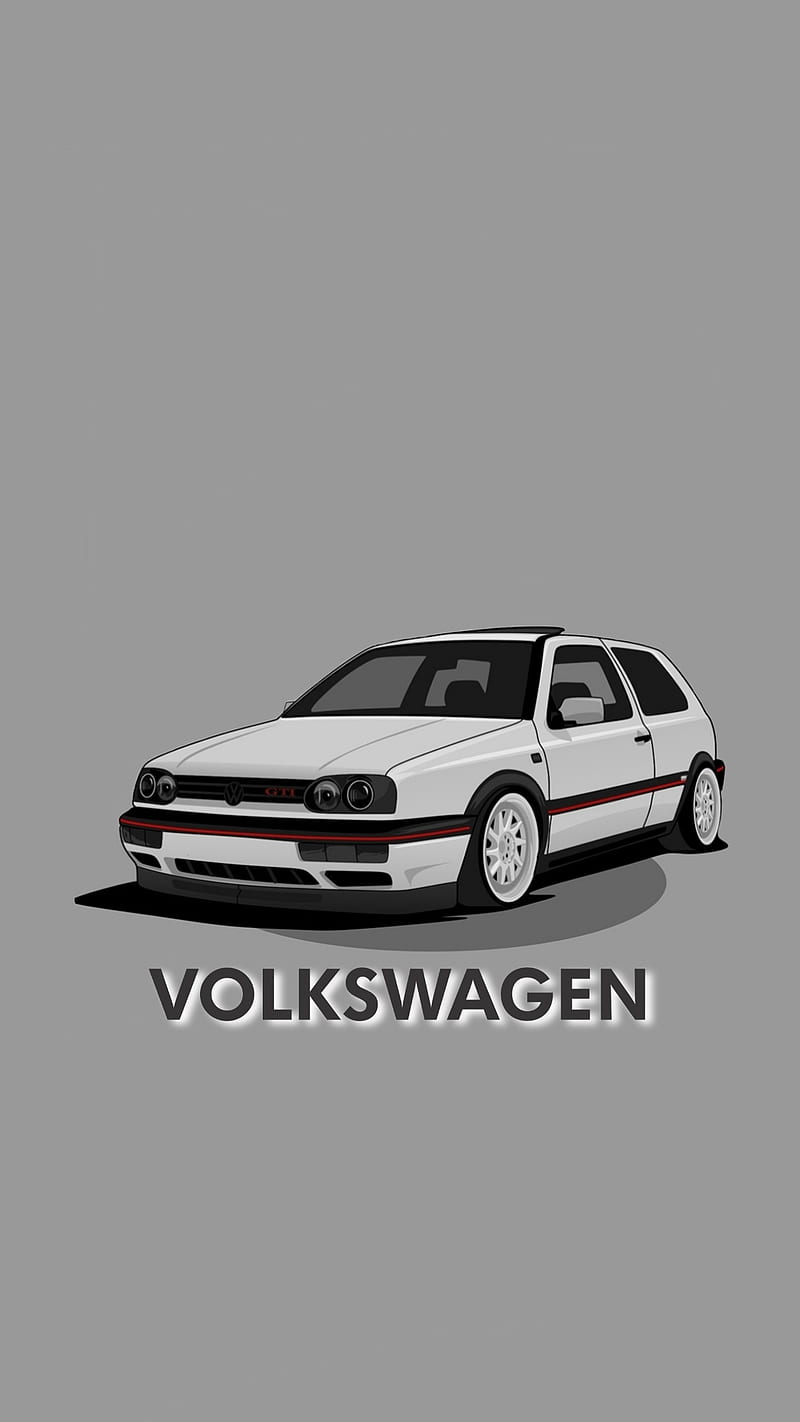 Volkswagen golf, car, carros, coches, mk3, old school, vw, HD phone wallpaper