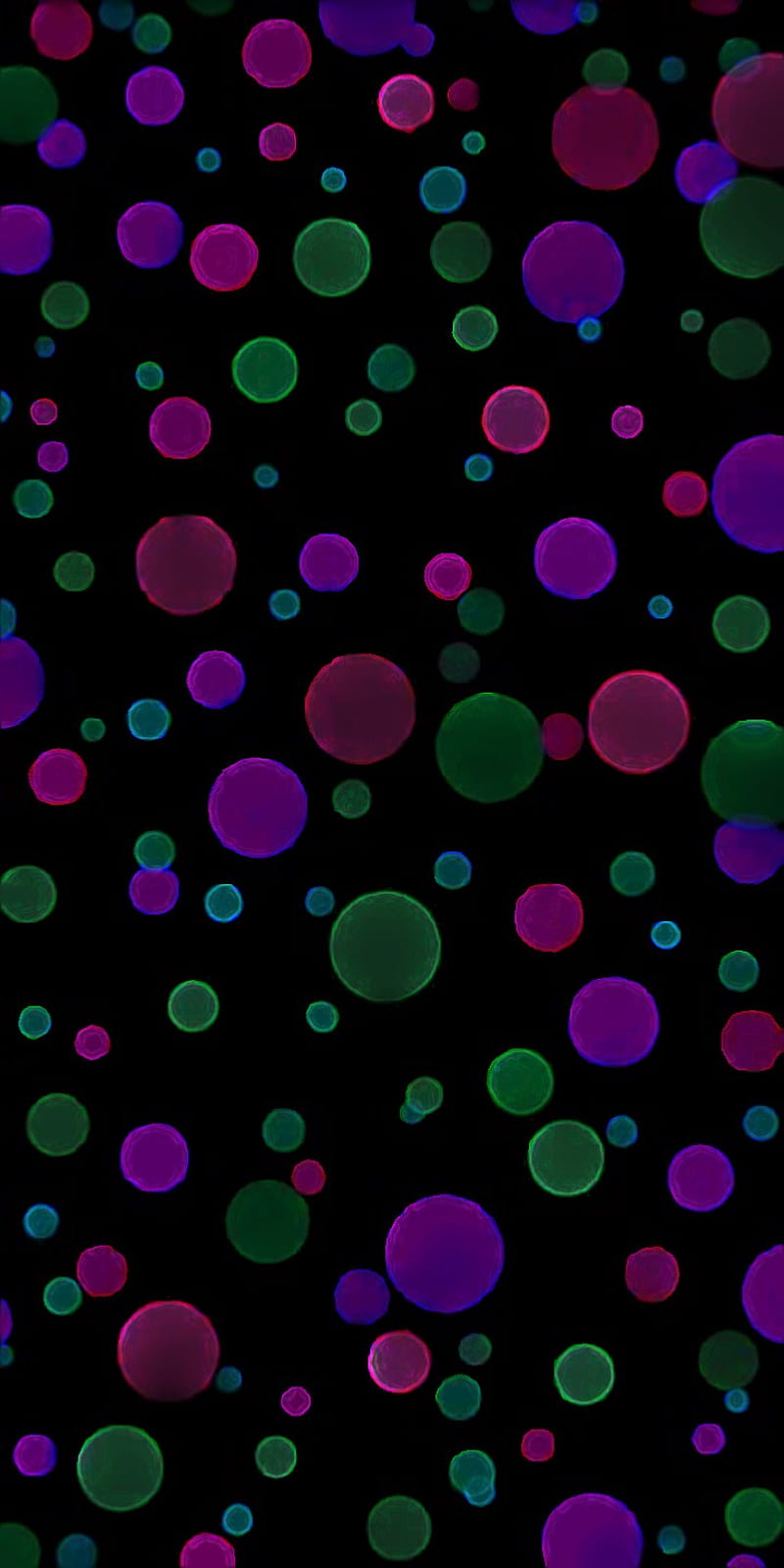 Neon Polka Dots, awesome, black, bright, legendary, mkki3d15, original, rainbow, shinny, HD phone wallpaper