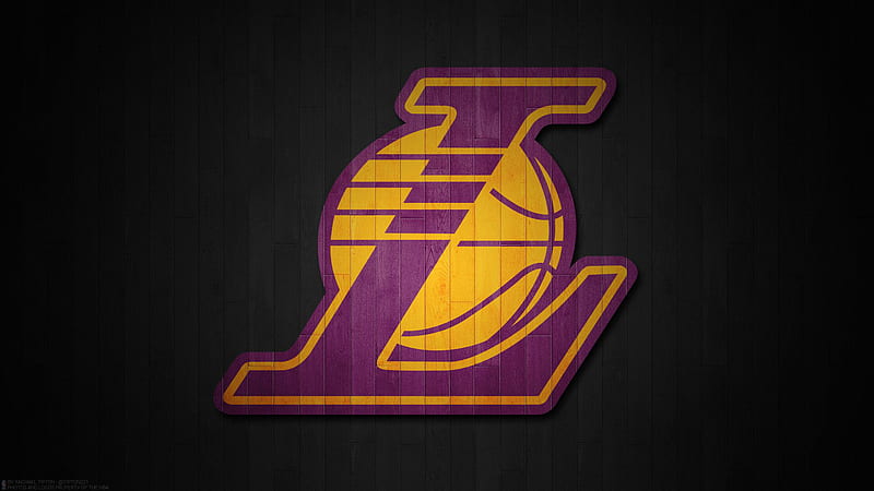 Lakers Logo In Black Background Basketball Basketball Sports, HD wallpaper