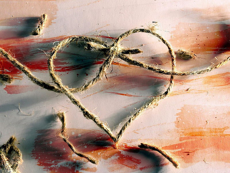 Fragile Heart, string, love, fragile, heart, HD wallpaper