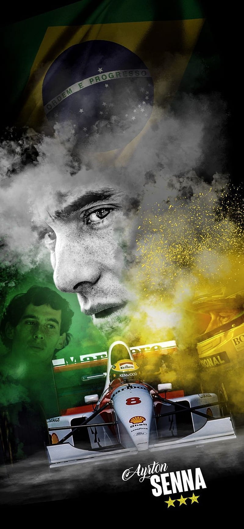 Ayrton Senna, f1, formula 1, HD phone wallpaper