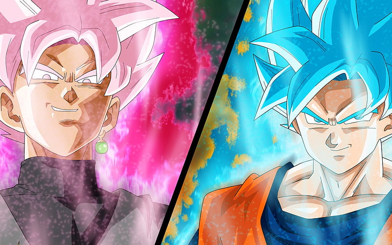 Goku (SSJ Blue) vs Shallot (SSJ Rose/Red) Qwerty - Illustrations ART street