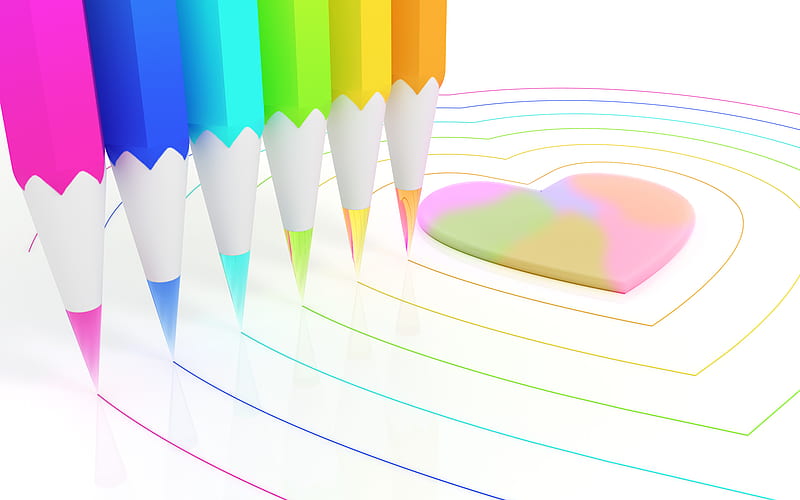 Corazones de colores (para ancasimona), colores, lápiz, amor, dibujo,  colores, Fondo de pantalla HD | Peakpx