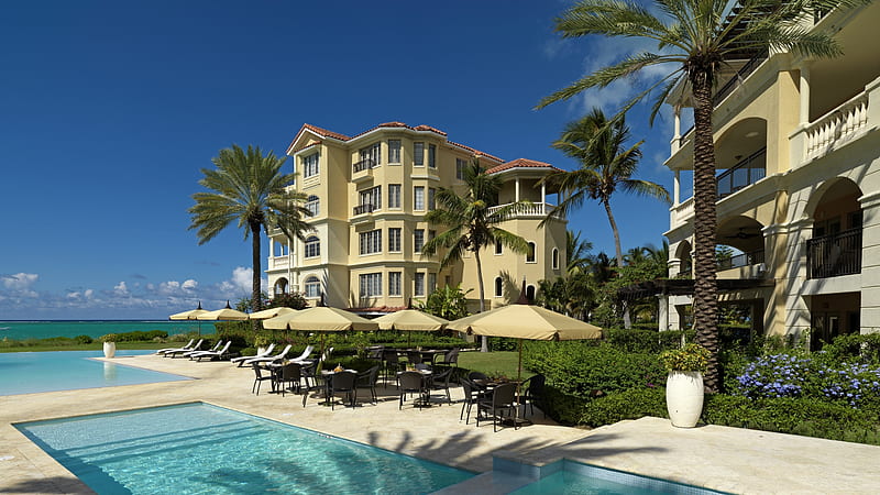 Somerset Hotel in Turks and Caicos, Building, Somerset, Turks and Caicos, Hotel, HD wallpaper