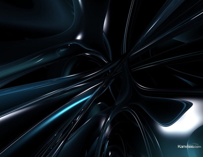 Teal Creation, 3d And Cg, Black, White, Abstract, Teal, Hd Wallpaper 