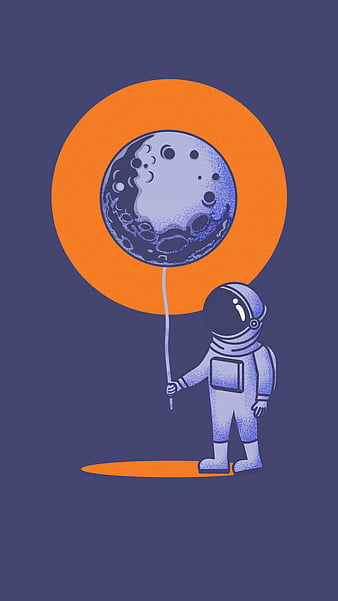 HD astronaut on moon illustration wallpapers | Peakpx