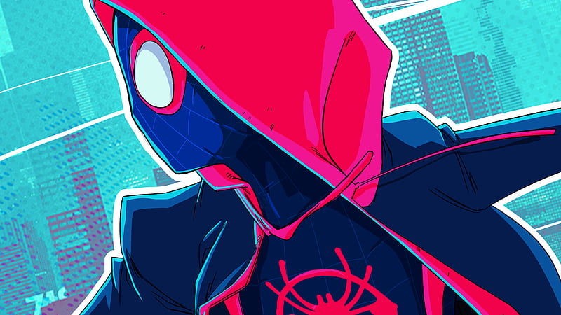 Spider Verse Spiderman , spiderman-into-the-spider-verse, superheroes, artwork, artist, digital-art, HD wallpaper