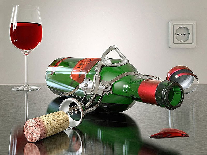 drunken, glass, alcohol, bottle, wineglass, funny, HD wallpaper
