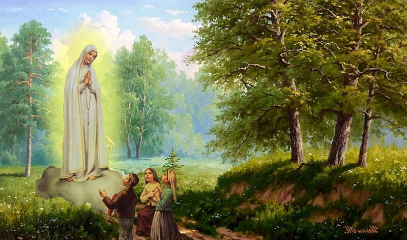 Our Lady of Fatima, christ, jesus, fatima, virgin, mary, HD wallpaper