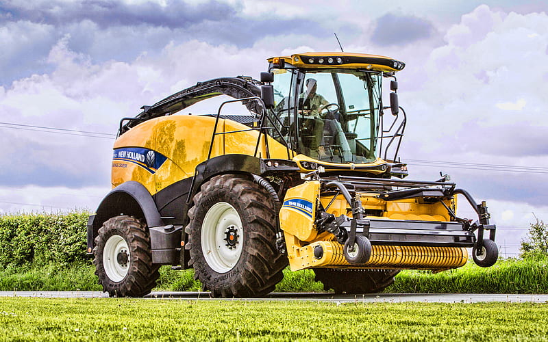 New Holland FR550 Forage Cruiser combine harvester, 2020 combines, harvesting concepts, New Holland, HD wallpaper