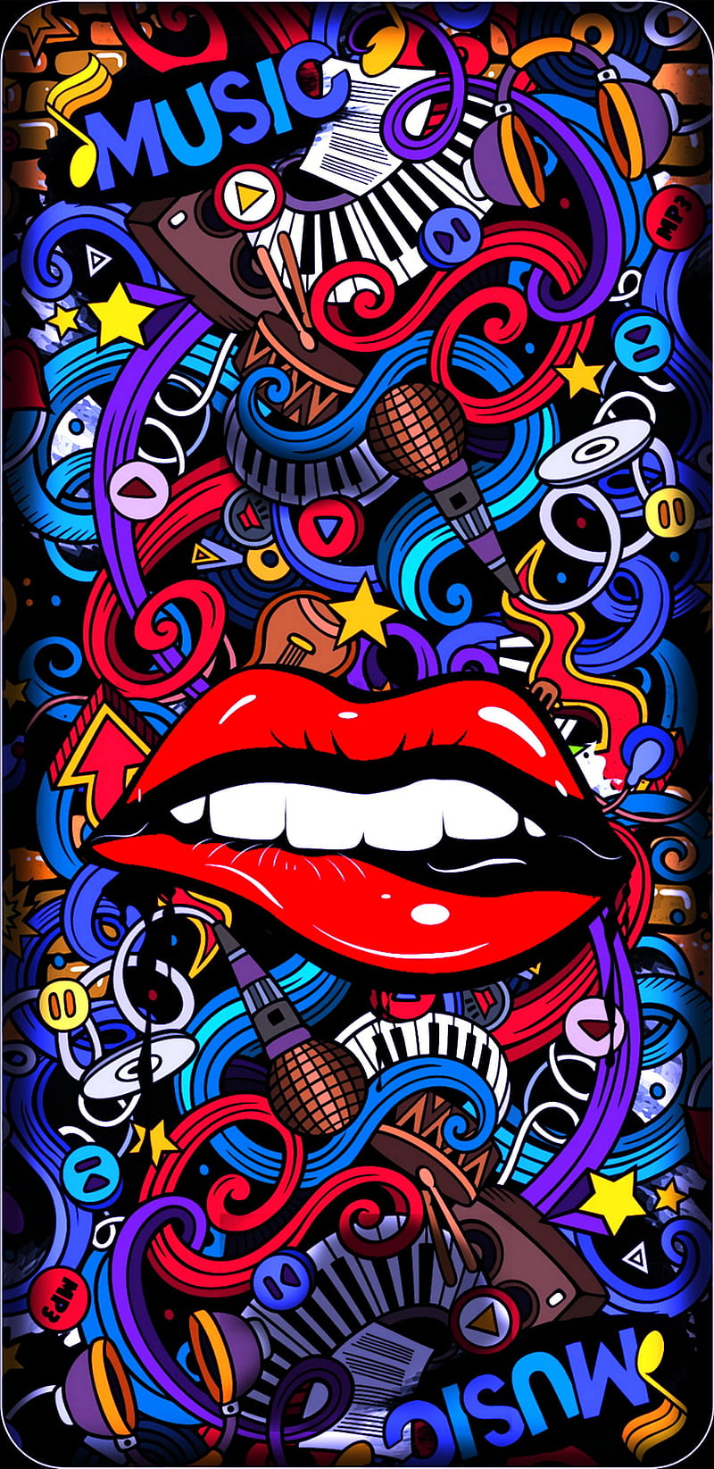 Colorido , skull, rockets, tour, punk, clown, love, life, harden, HD phone wallpaper