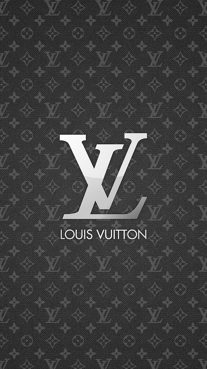 Download wallpapers Louis Vuitton stone logo, black stone
