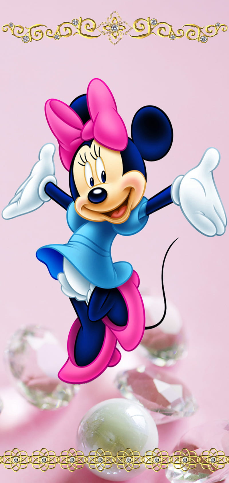 Minnie Mouse 24, cartoon, minnie mouse, HD phone wallpaper