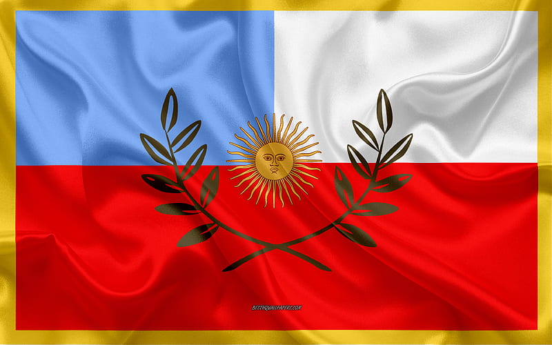 Flag of Catamarca silk flag, province of Argentina, silk texture, Catamarca flag, creative art, Catamarca, Argentina, HD wallpaper