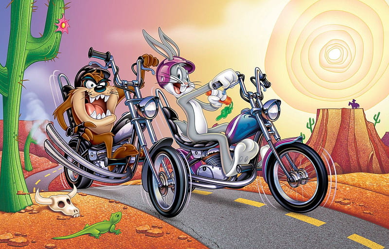 Bugs & Taz, funny, cool, TV series, entertainment, looney tunes, HD wallpaper