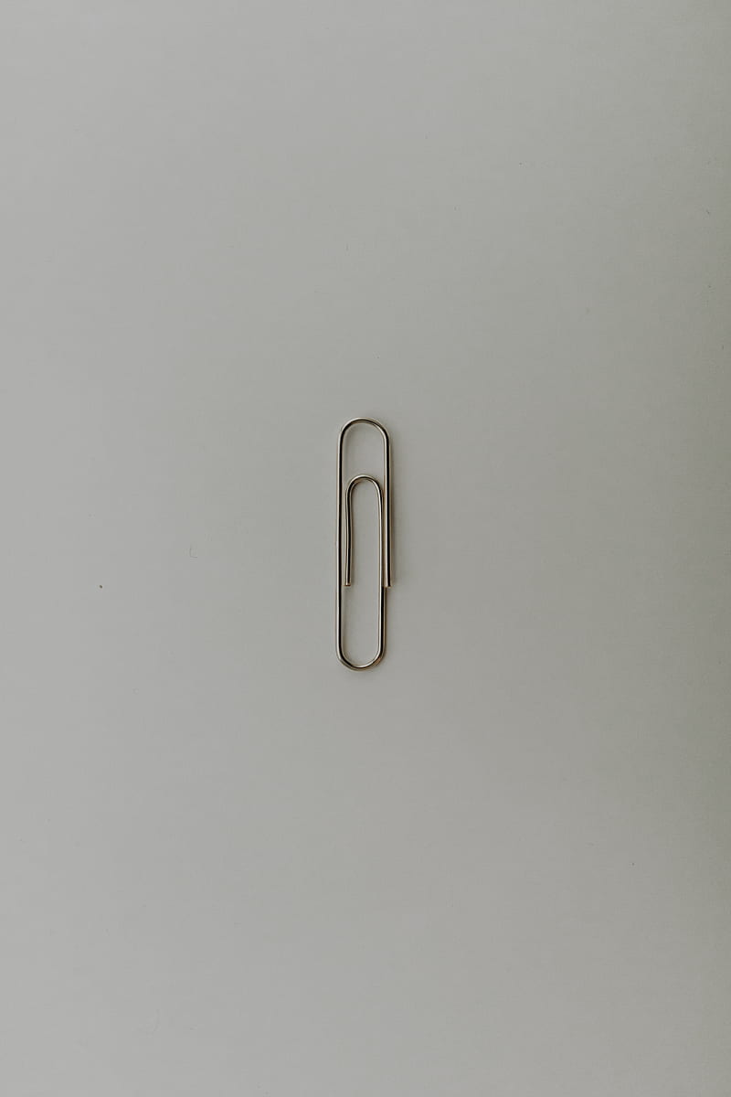 gray paper clip, HD phone wallpaper