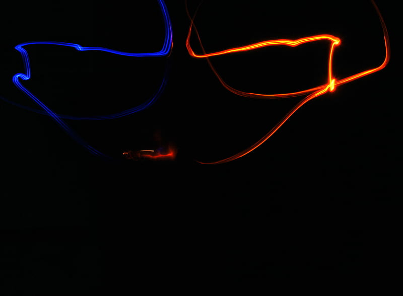 Red And Blue, bulb, cool, flash, light, graphy, tripod, HD wallpaper