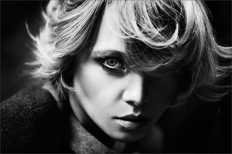 PORTRAIT IN BW, graphy, bw, face, portrait, woman, HD wallpaper | Peakpx