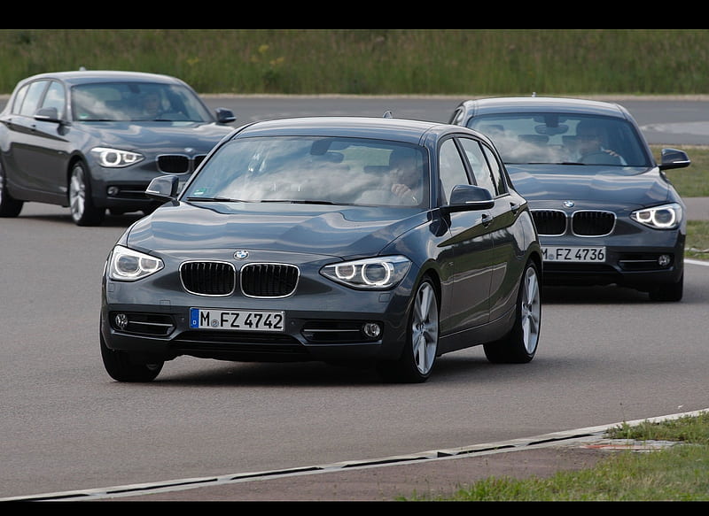 BMW 1-Series Sport Line (2012) 118i with adaptive chassis, car, HD wallpaper