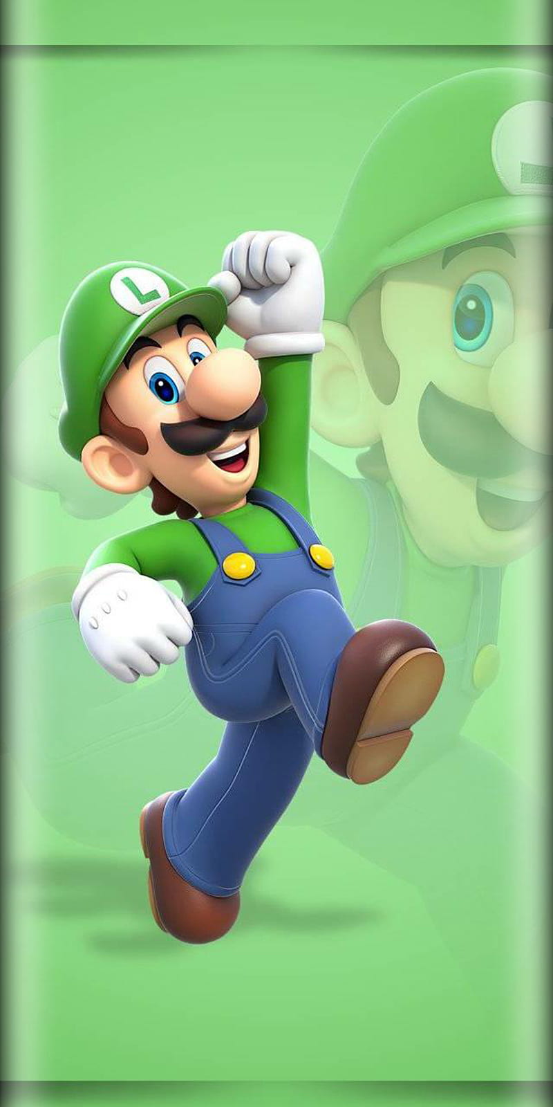 Luigi Edge, mansion, mushrooms, super, HD phone wallpaper