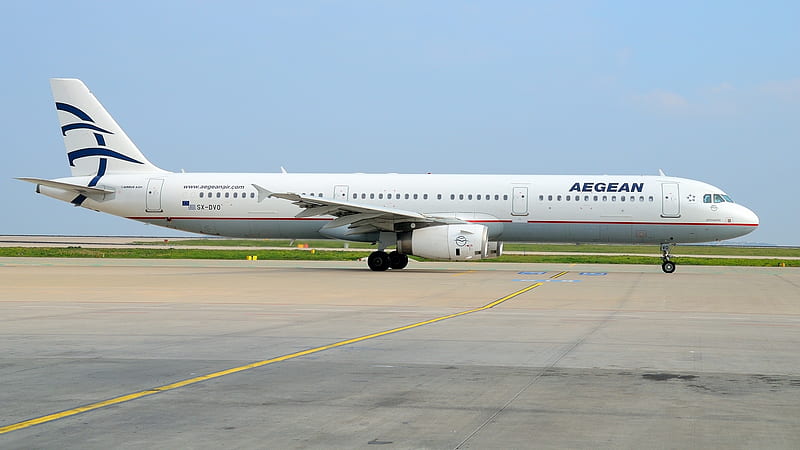 Airbus A321 Aegean SX-DVO, Aegean, Plane, Airlines, A321, Airbus, HD wallpaper