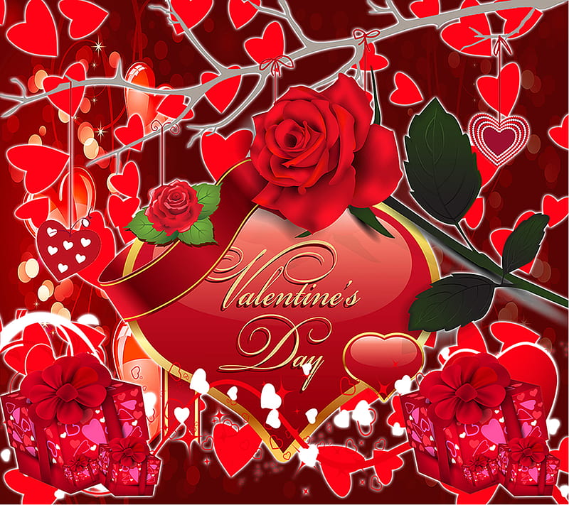 valentines day, happy valentines, love, romance, HD wallpaper