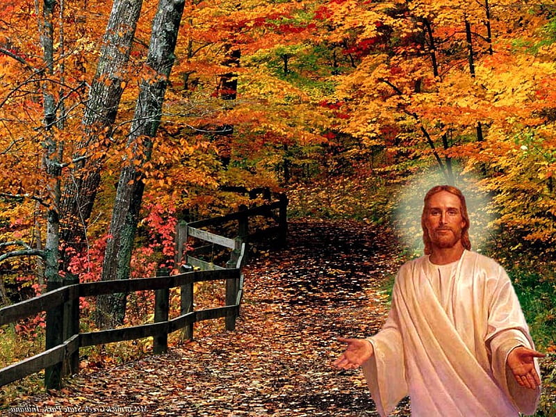 Jesus waiting for us, christ, jesus, christianity, path, religion, god, HD wallpaper