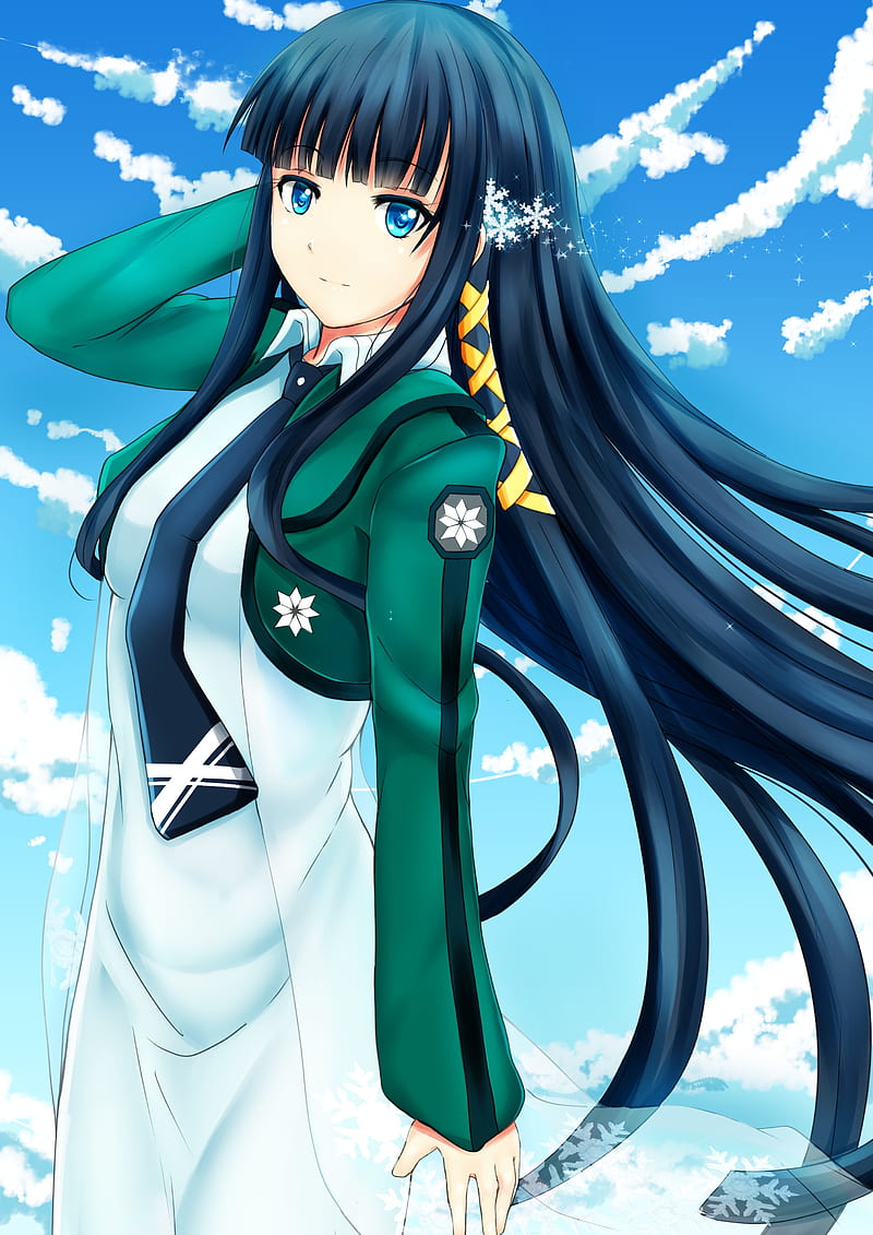 Shiba miyuki, school uniform, long hair, mahouka koukou no rettousei, ,  Anime, HD phone wallpaper | Peakpx